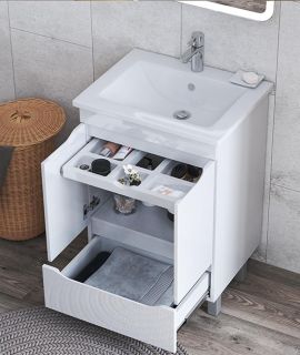 Тумба под раковину напольная Vigo Grani tn.GRI.OSK.75.2D.1Y 75 см белый